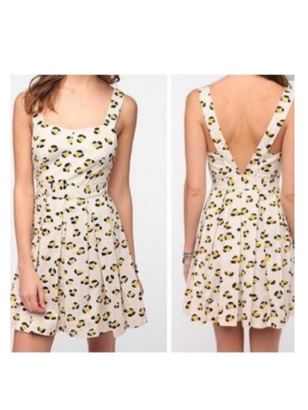 Cooperative Urban Outfitters leopard / cheetah print mini dress